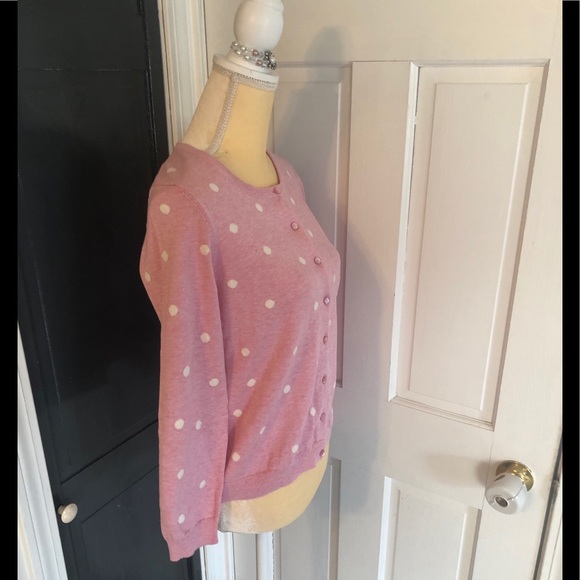 Host Pick! NWT Talbots Petite Polkadot Cardigan! - Picture 5 of 8